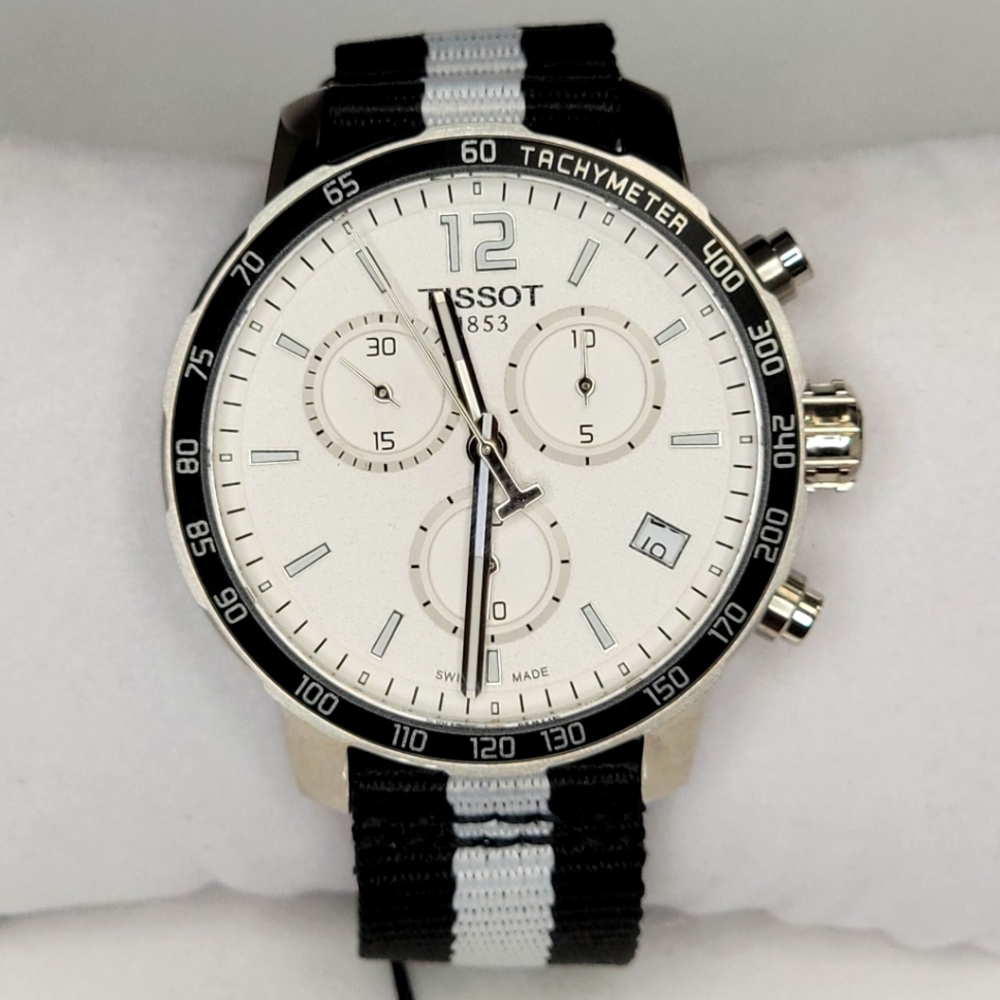 TISSOT QUICKSTER BROOKLYN NETS EDITION CHRONOGRAPH MEN'S WATCH T095.417.17.037.1